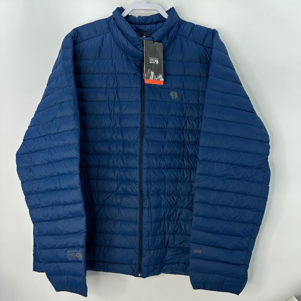 Mountain Hardwear Mt Eyjak/2m Down Jacket 600-Fill Blue‎ Men's XXL puffer winter